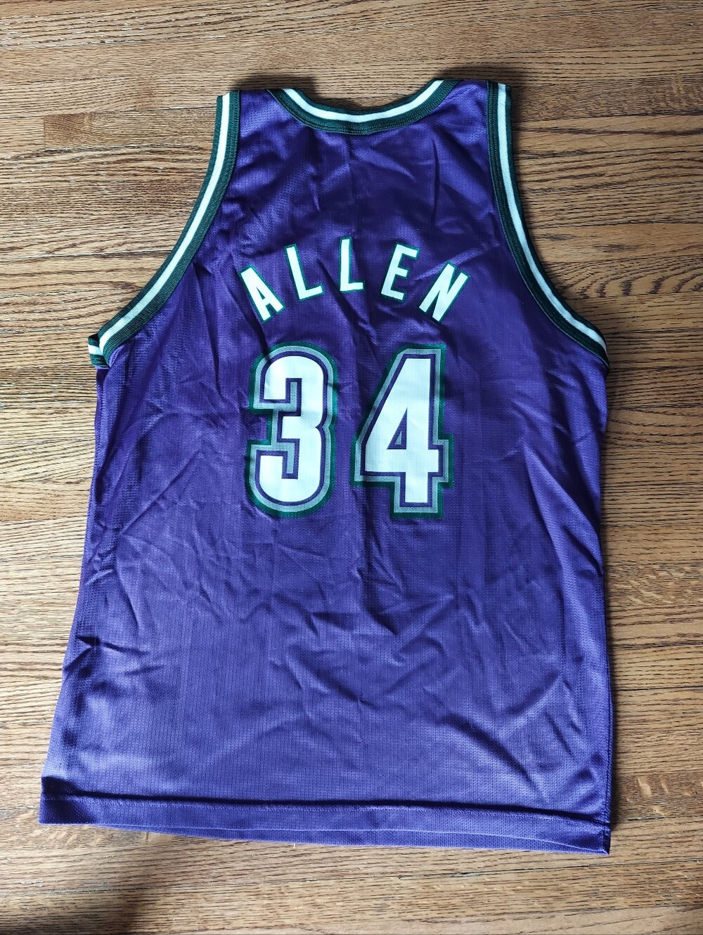 Pre-owned Vintage Champion Milwaukee Bucks Ray Allen Jersey - Picture 3 of 8